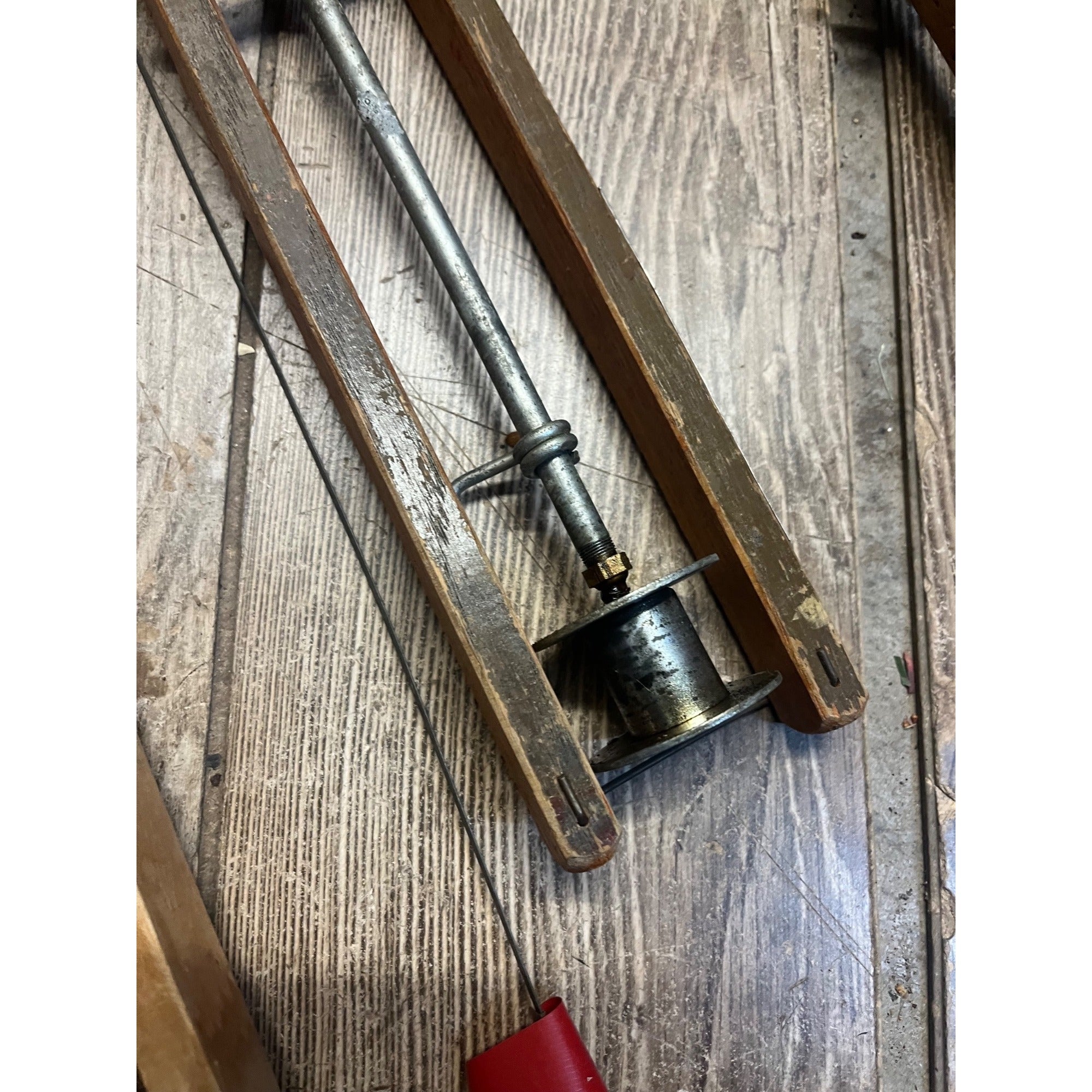 Three Vintage Wooden Ice Fishing Tip Ups Hugh Morgan