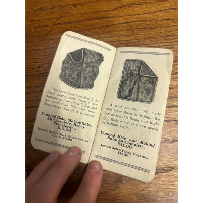 Vintage Cownie Tanning Co. Des Moines Iowa Advertising Memo Pad Booklet