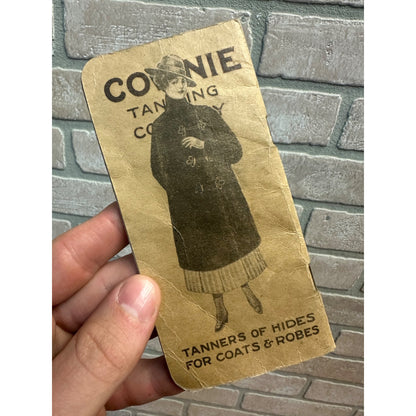 Vintage Cownie Tanning Co. Des Moines Iowa Advertising Memo Pad Booklet