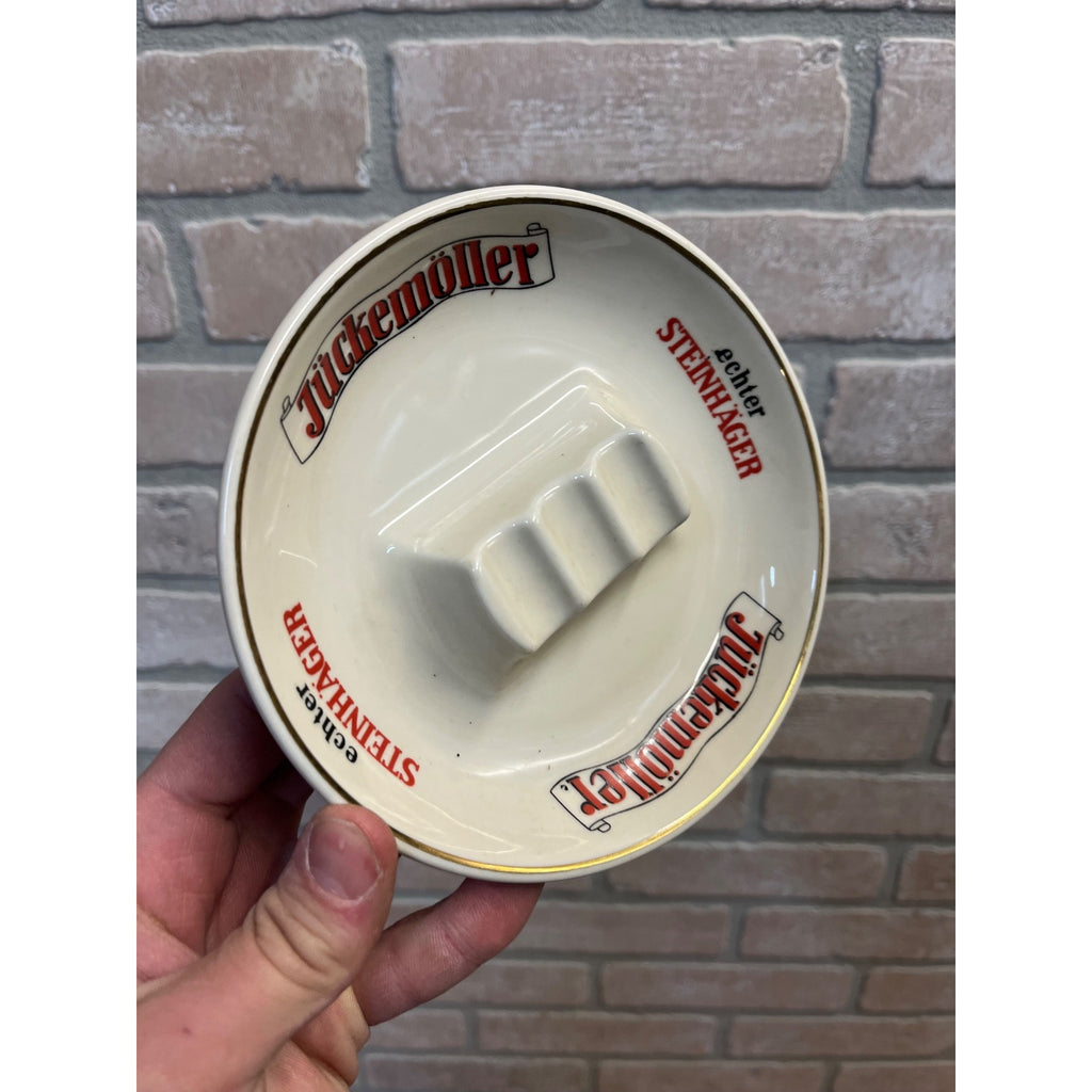 Vintage Advertising Ashtray Juckemoller Steinhager Juniper Spirit Liquor