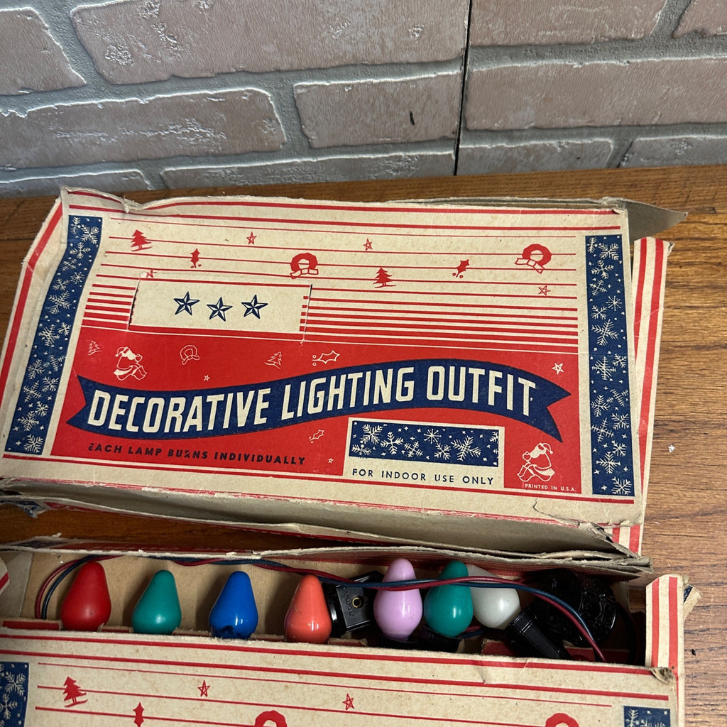 (2) Boxes Decorative Lighting Outfits Christmas Tree String Lights Rough