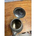 Antique Primitive 19th c. Flagg Homan Pewter Tea Pot Victorian