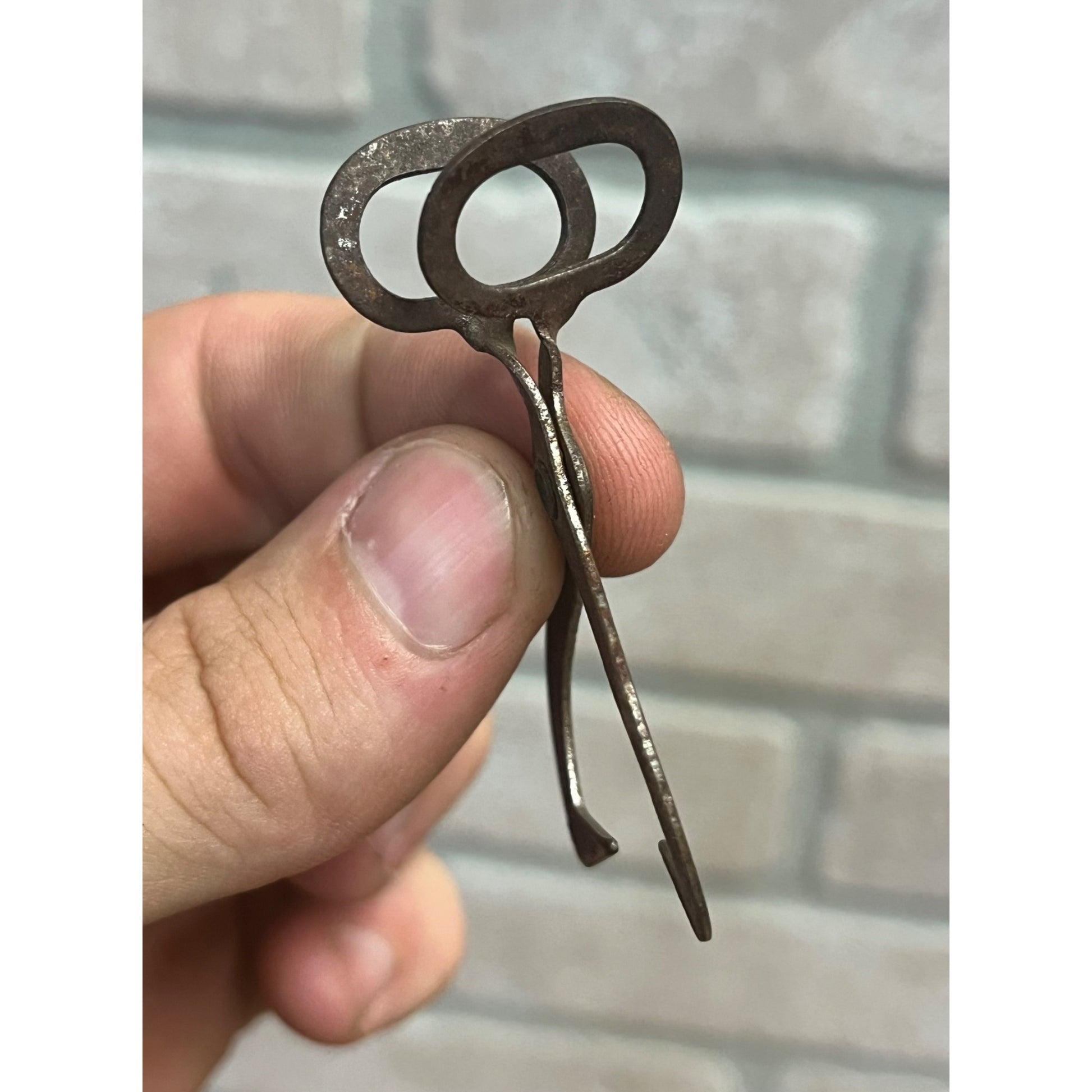 Vintage Small Toy Ice Carrying Tongs Miniature 2.25" Marx Polar Ice Truck