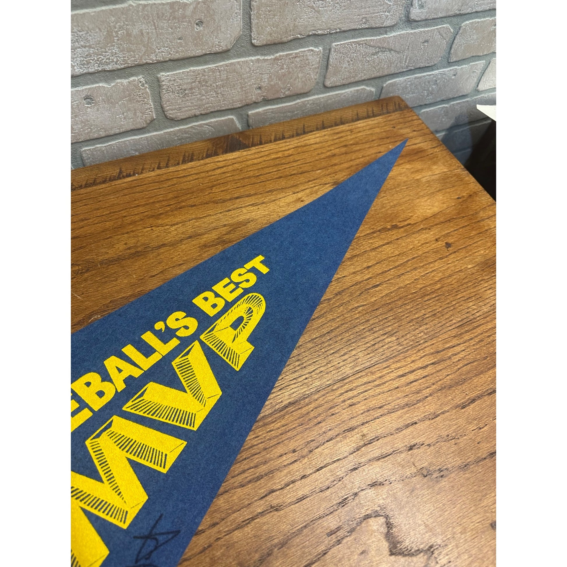 1989 Robin Yount MVP "Robin" 29"x12" Pennant Signed Autographed
