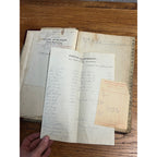 Vintage 1930s Frank Georgeson Farm Implement Dealer Ledger Book Redgranite, Wis