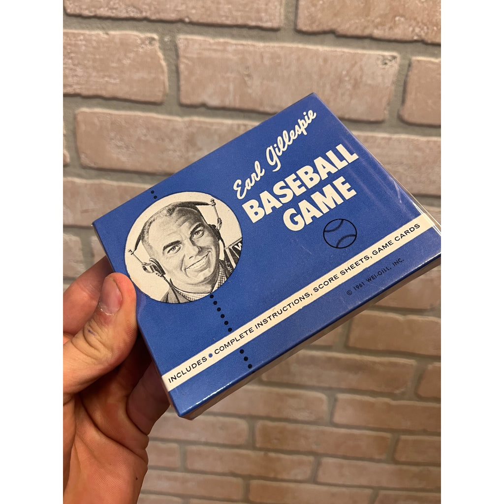 Vintage Earl Gillespie Braves Broadcaster Baseball Game SEALED Box 1961