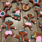 Vintage Huge Lot Japan Christmas Creations Gingerbread Ornaments 1960s
