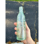 Antique Wheeler Bros Waukesha Soda Water Co Wis Aqua Bottle Crown Top