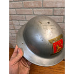 Antique Marx WWI US Army Style Doughboy Toy Helmet Fighting Squadron