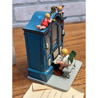 Erzgebirge Wooden Music Box Angel Playing Organ German - Works!