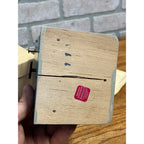 Erzgebirge Wooden Music Box Angel Playing Organ German - Works!