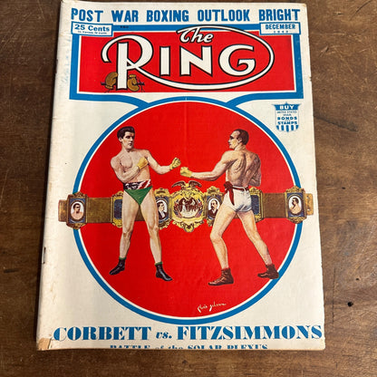 The Ring Boxing Magazine: Dec 1943. Corbett, Fitzsimmons.