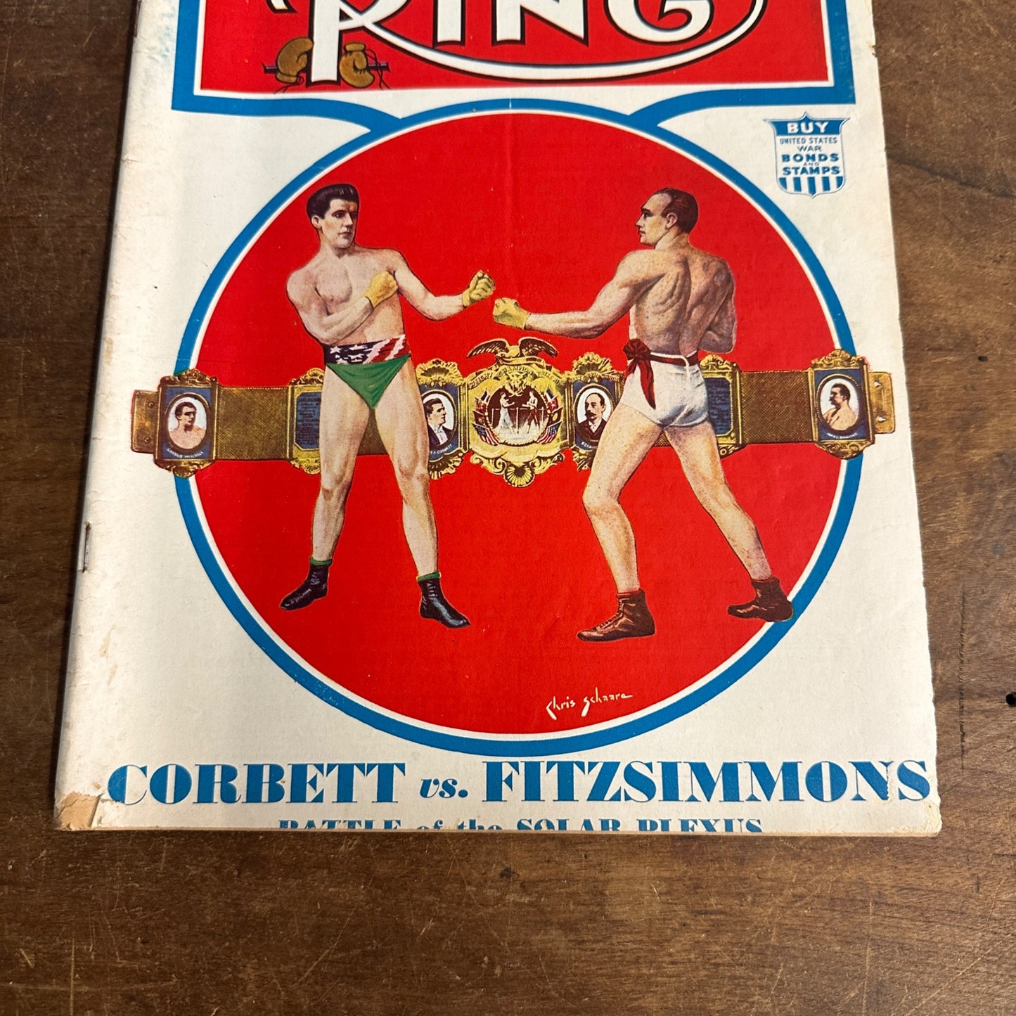 The Ring Boxing Magazine: Dec 1943. Corbett, Fitzsimmons.