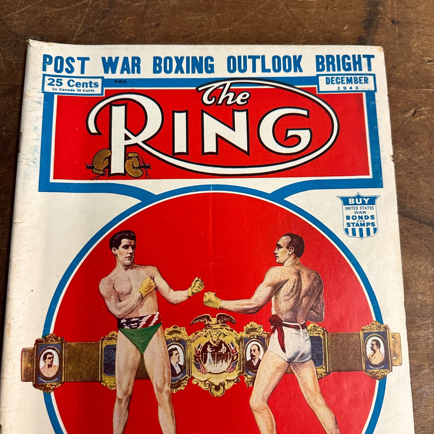 The Ring Boxing Magazine: Dec 1943. Corbett, Fitzsimmons.