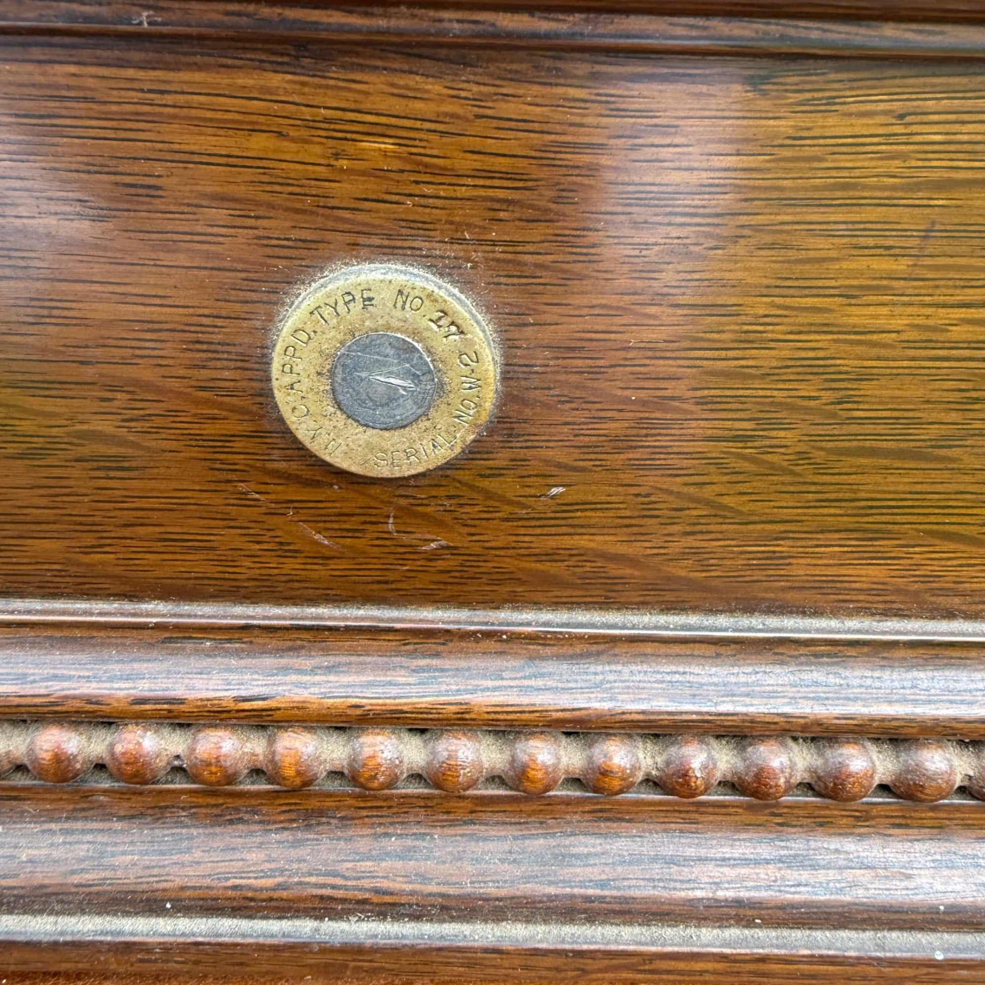 Vintage Granite Top & Oak Wood Apothecary Mercantile Scale Double Tray
