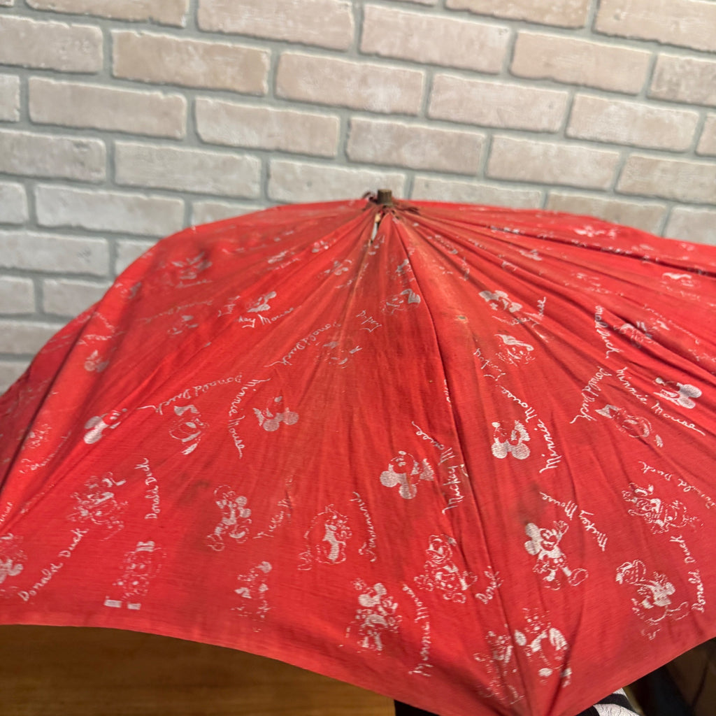 1940's Vintage Disney Mickey Mouse Umbrellas Mickey Handles