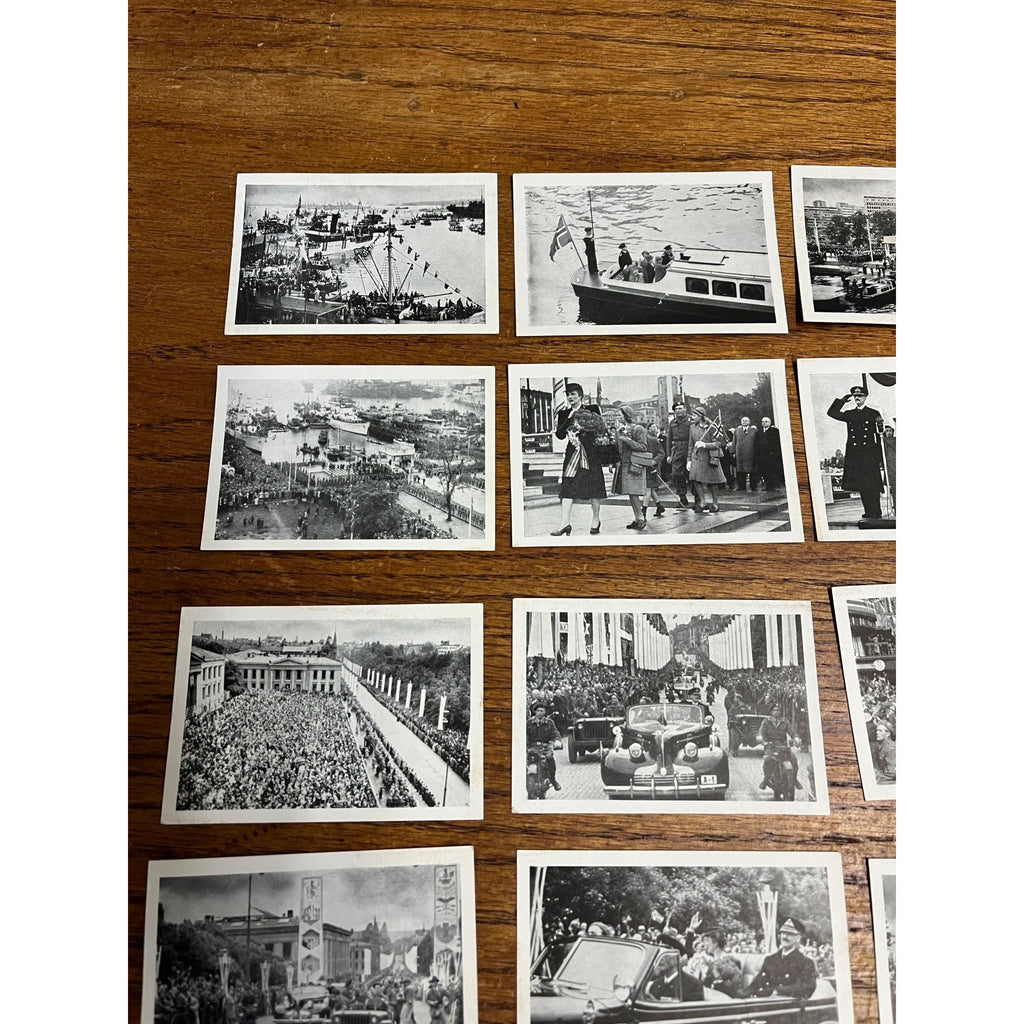 RARE Vintage 1945 WWII Liberation of Norway King Haakon VII Photo Album 25pc