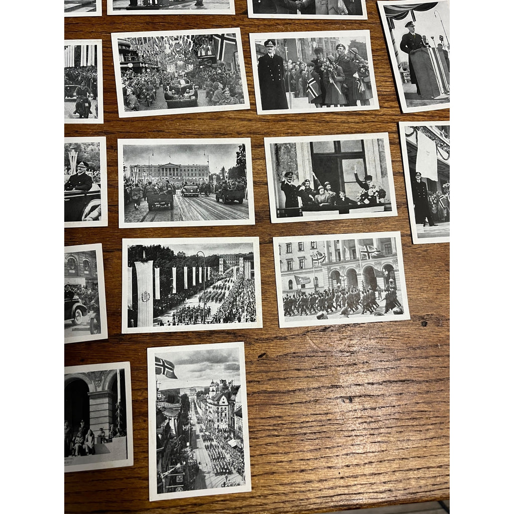 RARE Vintage 1945 WWII Liberation of Norway King Haakon VII Photo Album 25pc