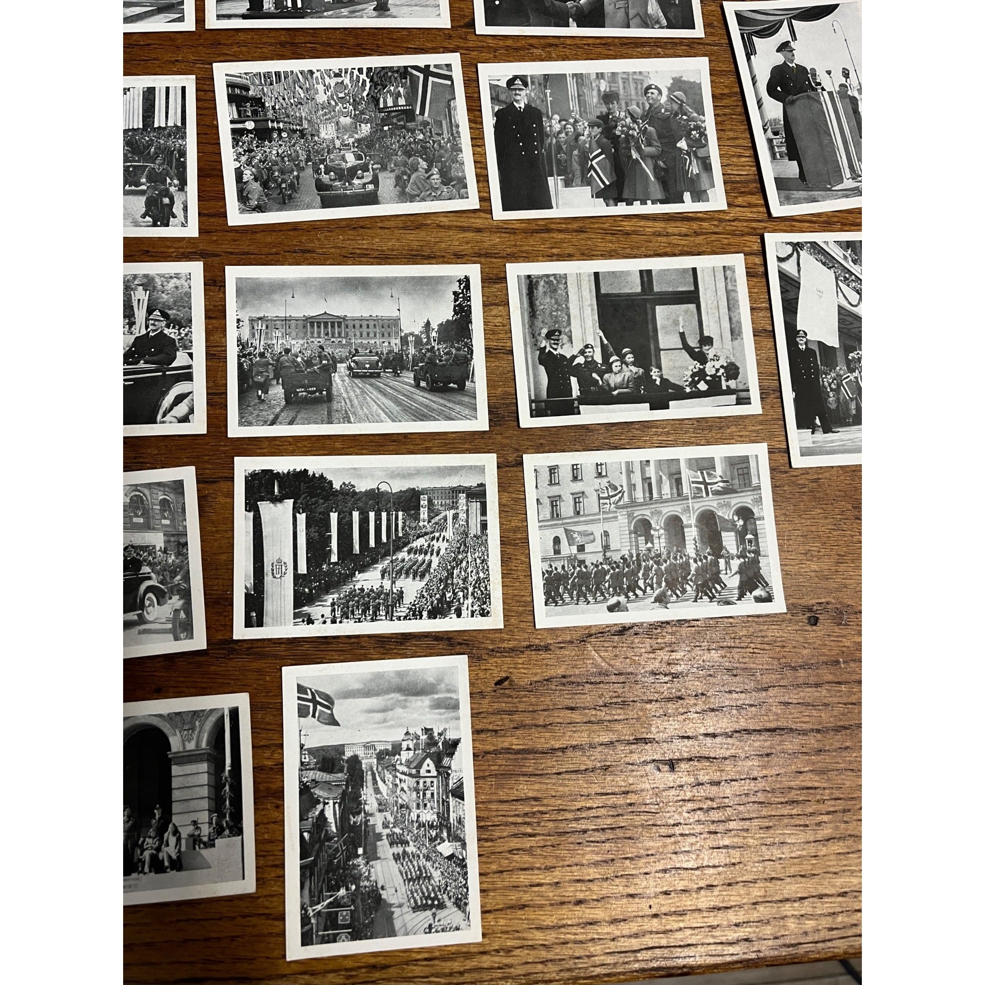 RARE Vintage 1945 WWII Liberation of Norway King Haakon VII Photo Album 25pc