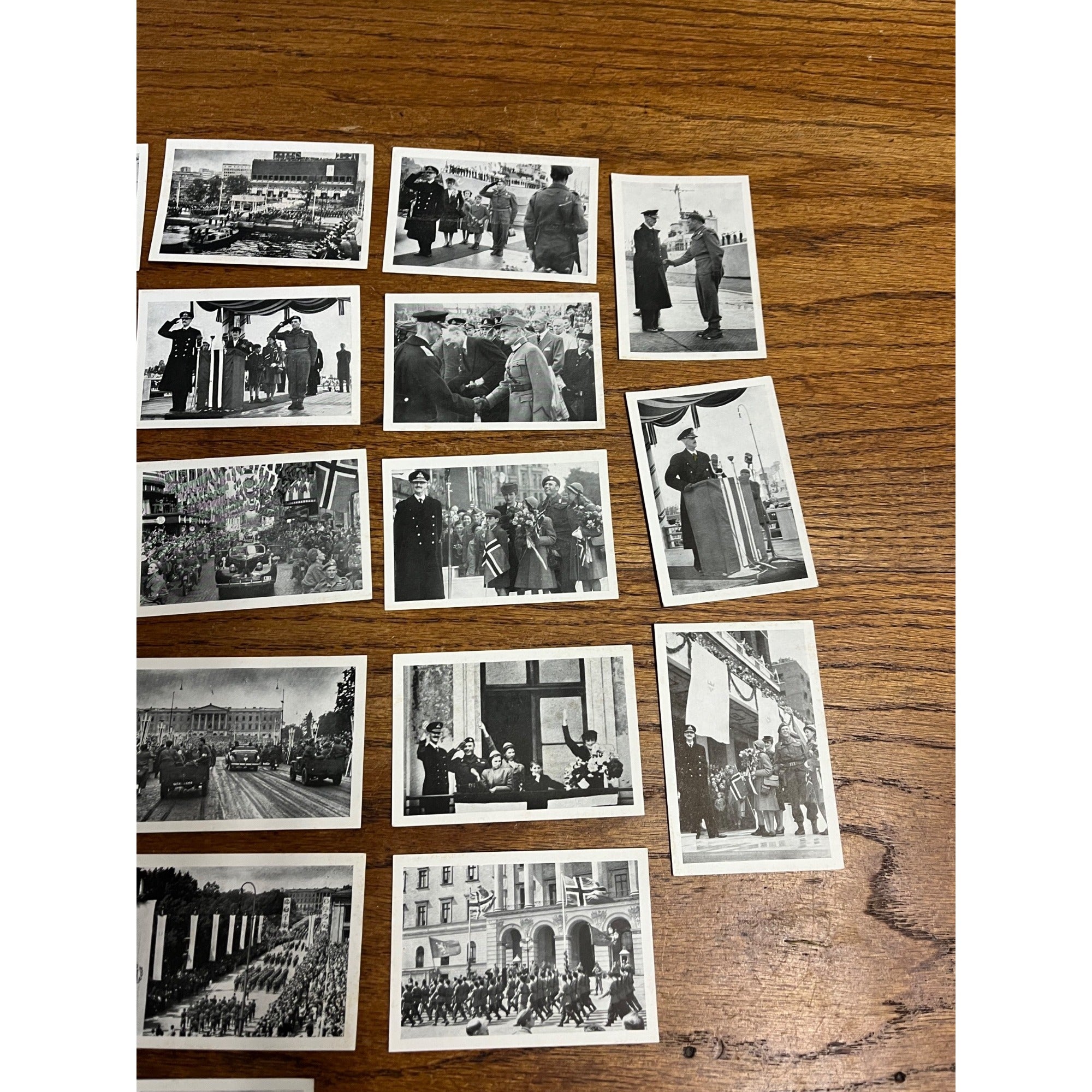 RARE Vintage 1945 WWII Liberation of Norway King Haakon VII Photo Album 25pc