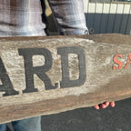 Vintage Lombard Chainsaws Wooden Advertising Original General Store Trade Sign