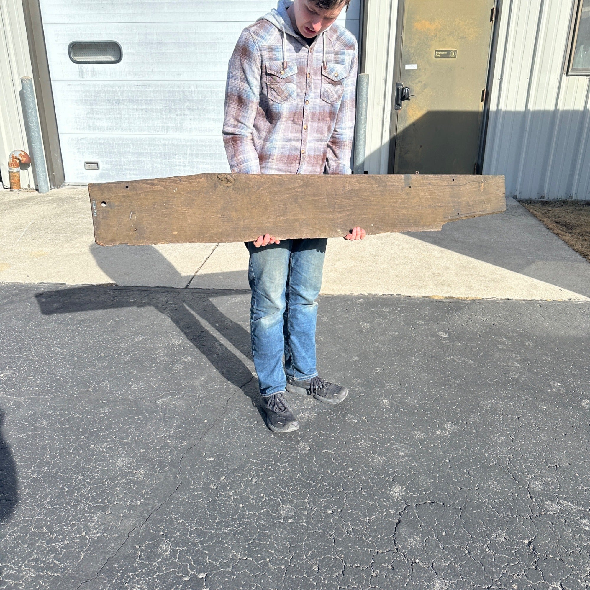 Vintage Lombard Chainsaws Wooden Advertising Original General Store Trade Sign