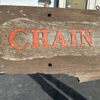 Vintage Lombard Chainsaws Wooden Advertising Original General Store Trade Sign
