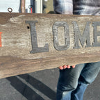 Vintage Lombard Chainsaws Wooden Advertising Original General Store Trade Sign