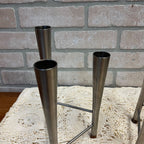 Vintage Old Hall Stainless Steel Campden Candlabra Candle Holder Robert Welch (2)