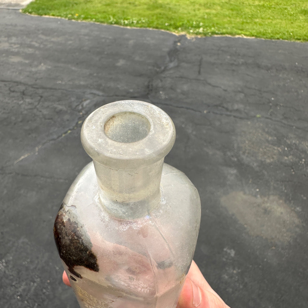 ANTIQUE DABROOKS PERFUMERY DETROIT APOTHECARY BOTTLE