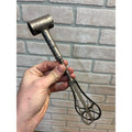 Antique Rare Jesse Edgren Milwaukee Wi Wisconsin Tin Archimedes Egg Beater Mixer
