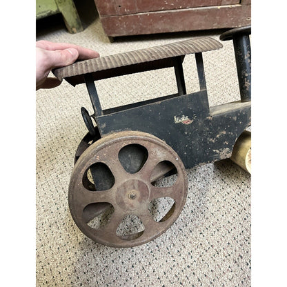 Antique 1920s Pressed Steel Steamroller Toy Steelcraft Construction Steam Roller