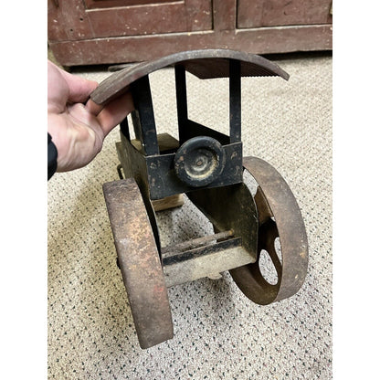 Antique 1920s Pressed Steel Steamroller Toy Steelcraft Construction Steam Roller